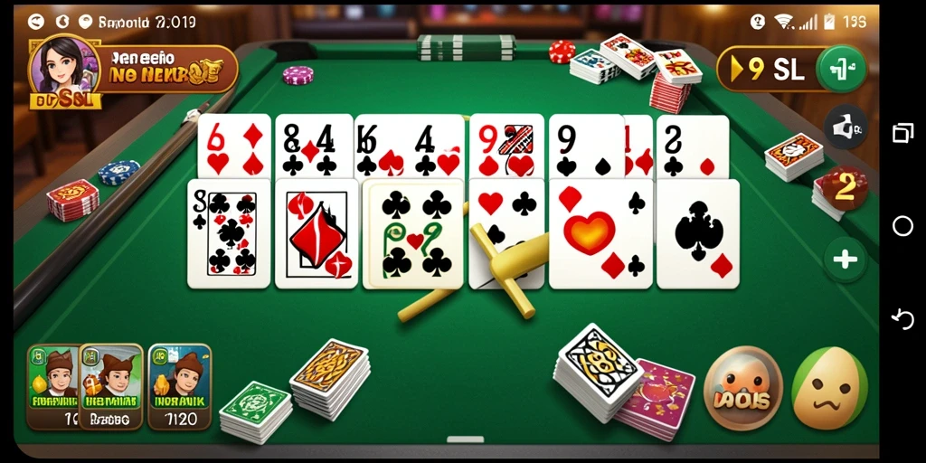 Tampilan gameplay seru dari permainan Domino di 9SL.