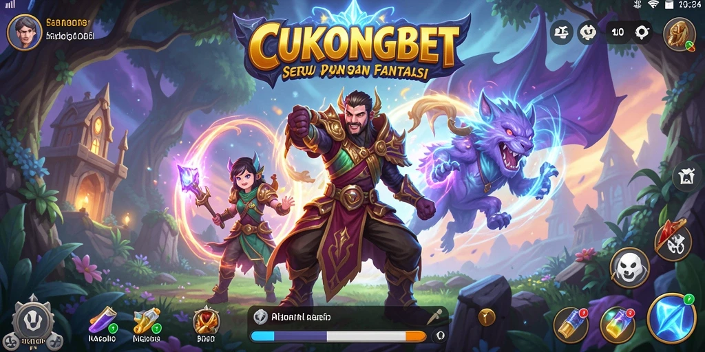 Screenshot utama CUKONGBET menampilkan gameplay penuh petualangan dan aksi.