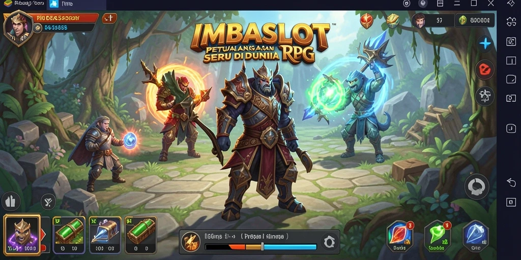 Tampilan gameplay seru dari game RPG IMBASLOT.
