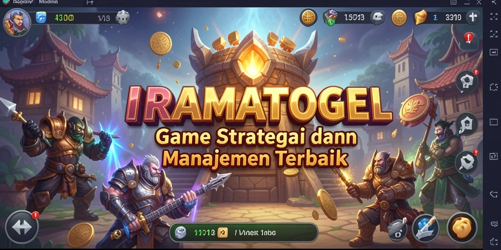Tampilan gameplay strategi yang mendebarkan dalam IRAMATOGEL.