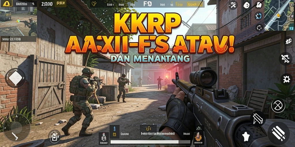Tampilan gameplay KKRP dengan aksi FPS yang menegangkan.