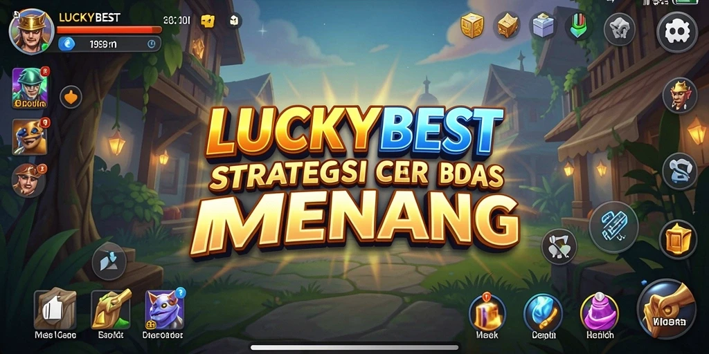 Screenshot gameplay LUCKYBEST menampilkan pertarungan strategis antara pemain.