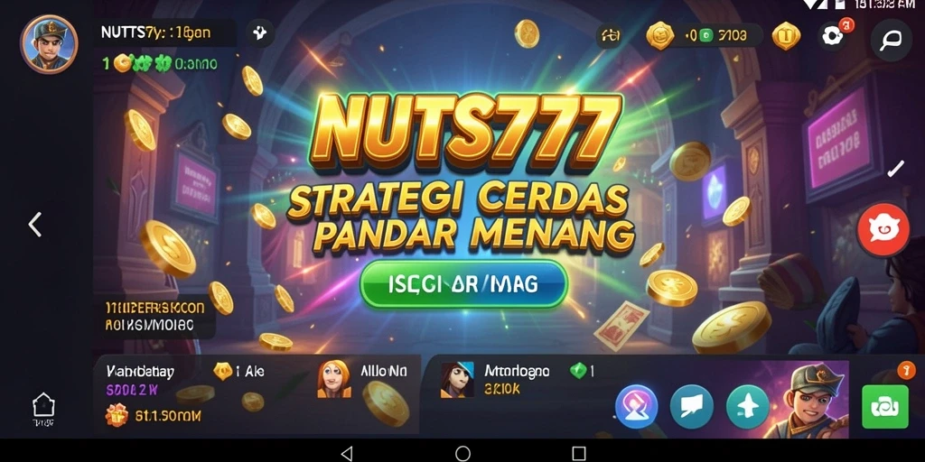 Gameplay NUTS777 yang mendebarkan dengan elemen strategi.