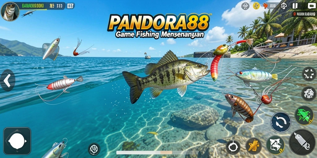 Tampilan gameplay PANDORA88 dengan aksi memancing yang seru.