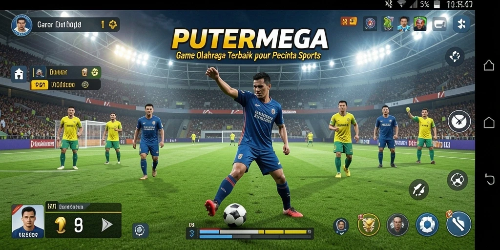 Tampilan gameplay PUTERMEGA saat pertandingannya sangat mengasyikkan.