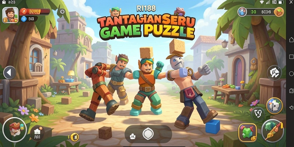 Screenshot gameplay RI188 menampilkan teka-teki menarik dan grafis yang memukau.