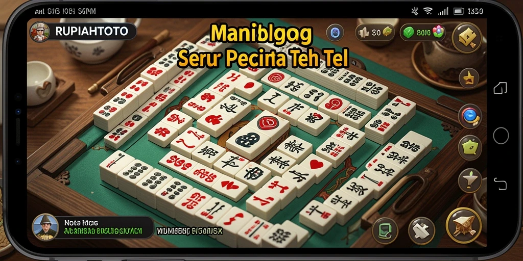 Tampilan gameplay seru RUPIAHTOTO saat bermain Mahjong.