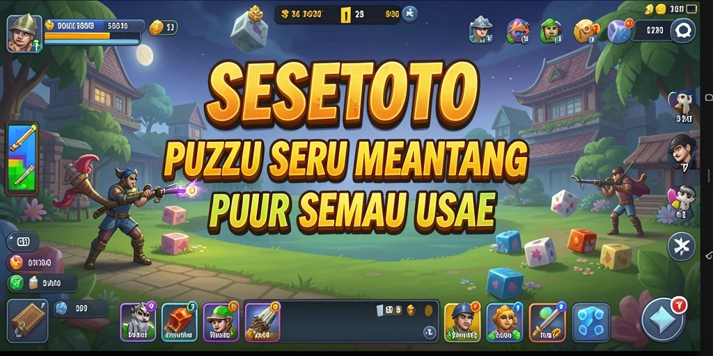 Screenshot gameplay SESETOTO yang menunjukkan teka-teki menarik.