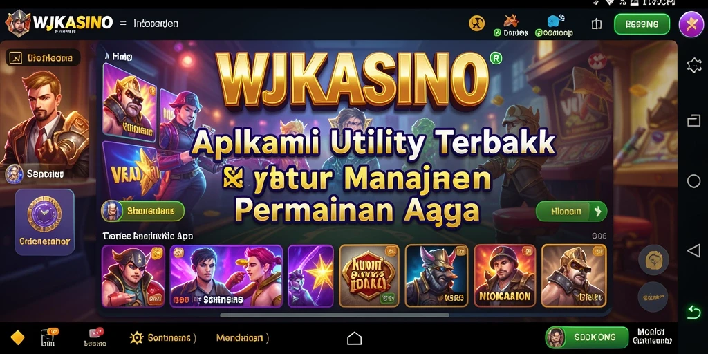 Tampilan antarmuka WJKASINO yang intuitif dan mudah digunakan.
